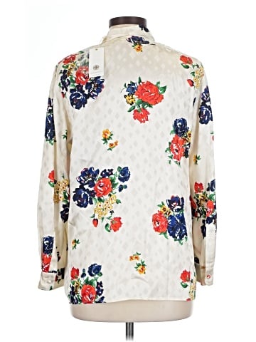 Tory Burch Long Sleeve Silk Top (view 2)