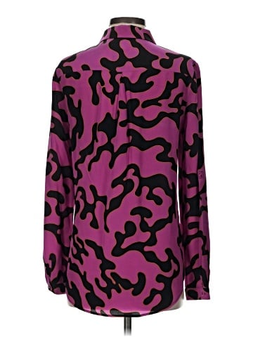 Diane von Furstenberg Long Sleeve Silk Top (view 2)