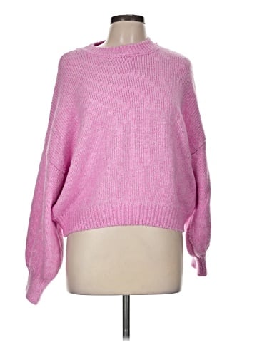 Pink Rose Pullover Sweater (view 1)