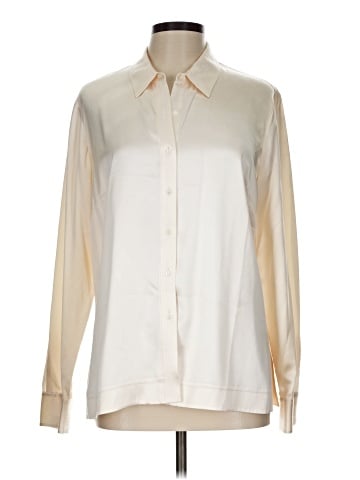 Sigrid Olsen Long Sleeve Silk Top (view 1)
