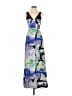 Leifsdottir Graphic Blue Cocktail Dress Size 2 - photo 1