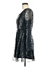 Line & Dot Animal Print Black Cocktail Dress Size M - photo 5