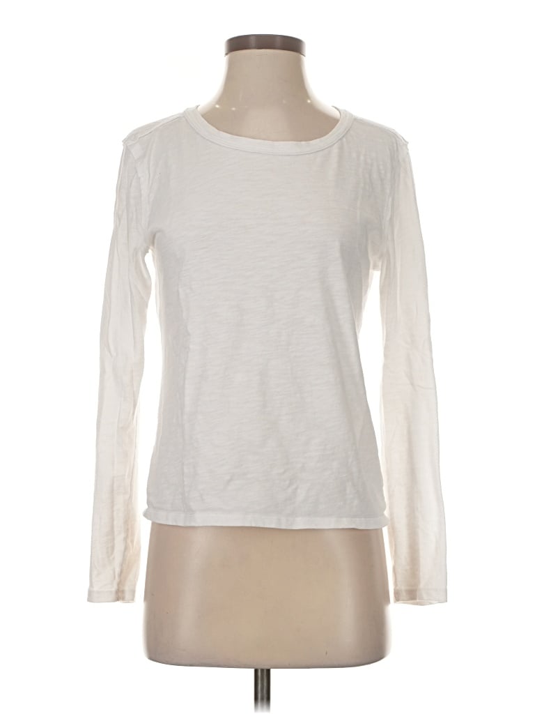 Pre-owned Z Supply Long Sleeve T-shirt In Ivory