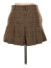 MNG Plaid Brown Casual Skirt Size S - photo 2