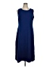 Chadwicks Solid Blue Casual Dress Size XL - photo 1