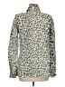 Lily Aldridge for Velvet 100% Cotton Animal Print Silver Jacket Size M - photo 2