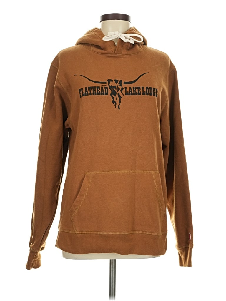 Pre-owned League Pullover Hoodie In Brown