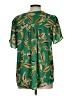 DR2 100% Polyester Green Short Sleeve Blouse Size L - photo 2