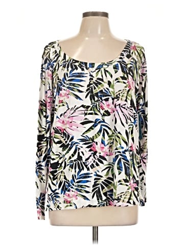 Caribbean Joe Long Sleeve Blouse (view 1)