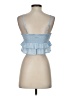 Reset 100% Rayon Blue Sleeveless Top Size S - photo 2