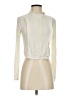 SELF E 100% Rayon Ivory Long Sleeve Blouse Size XS - photo 1