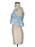 Reset 100% Rayon Blue Sleeveless Top Size S - photo 5