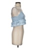 Reset 100% Rayon Blue Sleeveless Top Size S - photo 4