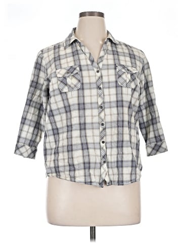 SONOMA life + style 3/4 Sleeve Button-Down Shirt (view 1)