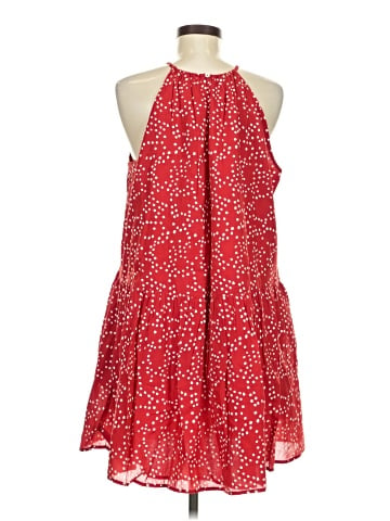 Madewell Drop-Waist Mini Dress in Dot (view 2)