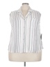 Angels Silver Sleeveless Button-Down Shirt Size 3X - photo 1