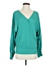 Daytrip Teal Long Sleeve Blouse Size S - photo 1