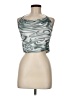 Cotton Candy LA Silver Halter Top Size M - photo 1