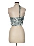 Cotton Candy LA Silver Halter Top Size M - photo 2