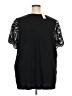 Lane Bryant 100% Polyester Black Short Sleeve Top Size 26 - 28 Plus - photo 2