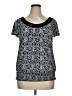 AGB Black Short Sleeve Top Size XL - photo 1