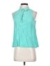 Equipment 100% Silk Teal Sleeveless Silk Top Size XS - photo 1
