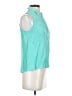 Equipment 100% Silk Teal Sleeveless Silk Top Size XS - photo 4