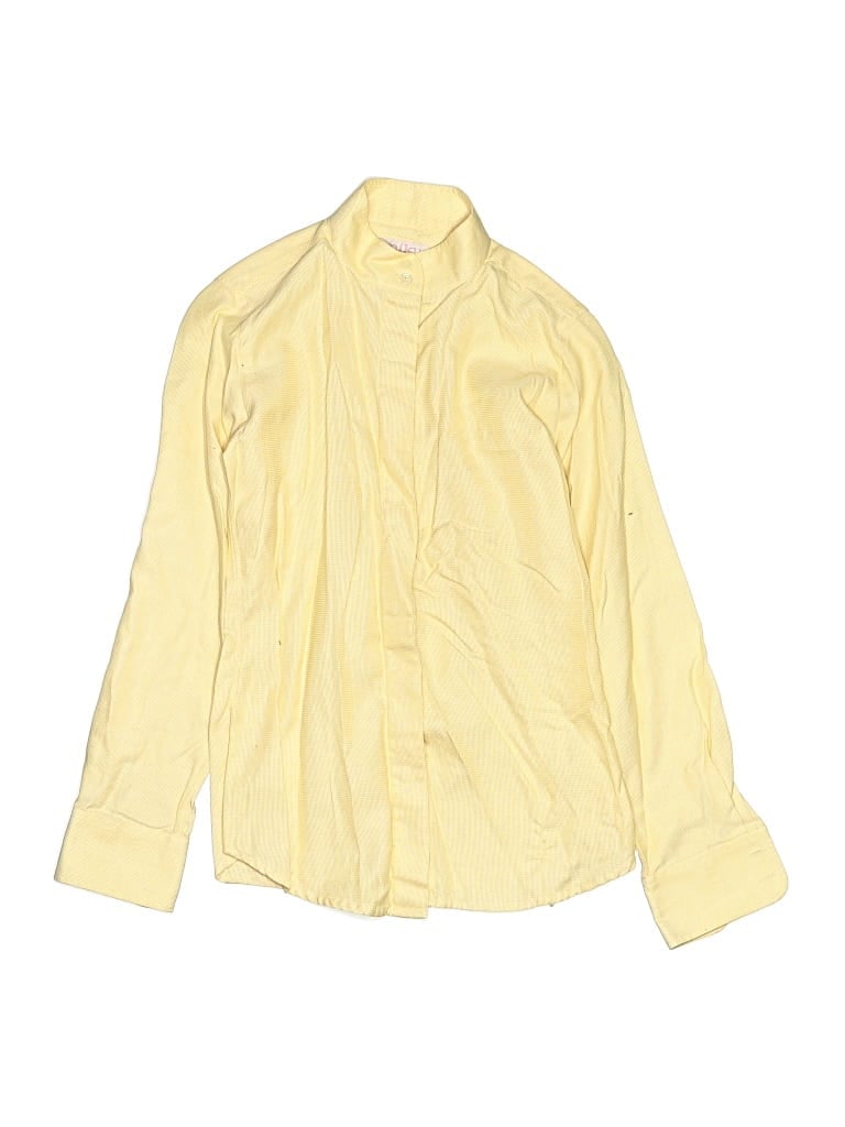 Pre-owned Assorted Brands Kids' Long Sleeve Button Down Shirt In Yellow