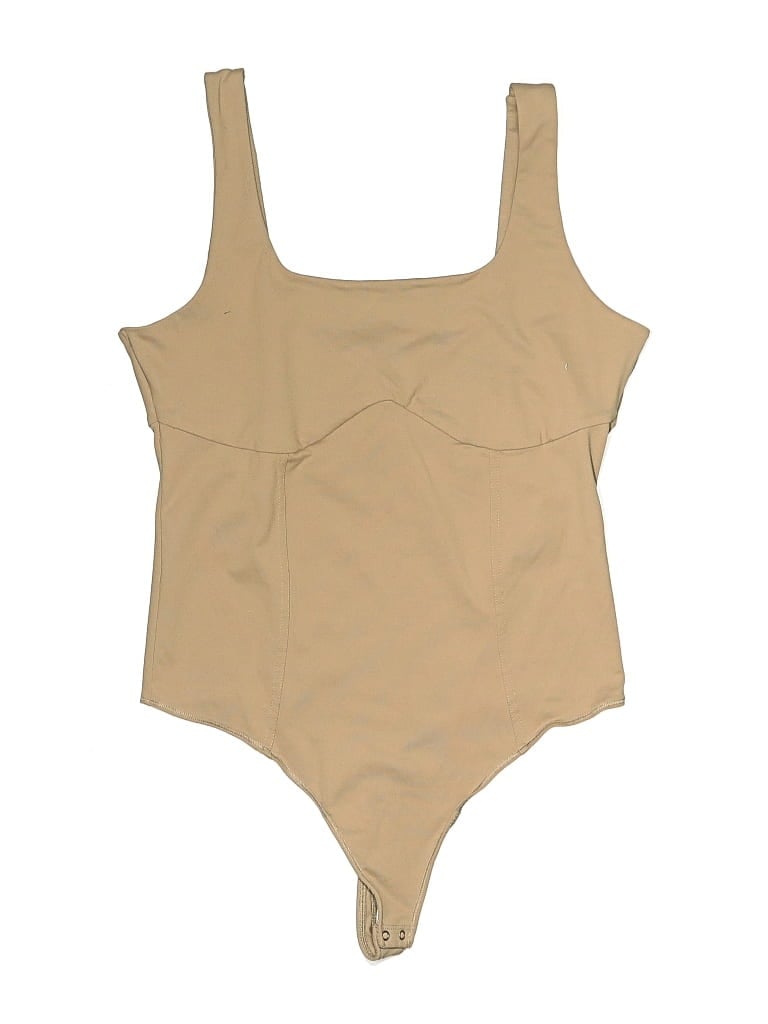 Pre-owned Abercrombie & Fitch Bodysuit In Tan