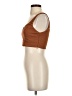 Pinko Solid Brown Sleeveless Top Size 4 - photo 5