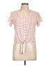 Sim & Sam 100% Rayon Red Short Sleeve Blouse Size XL - photo 1