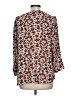 DR2 100% Polyester Floral Ivory 3/4 Sleeve Blouse Size L - photo 2