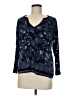 Lucky Brand Blue 3/4 Sleeve Blouse Size M - photo 1