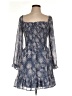 As U Wish 100% Polyester Paisley Blue Cocktail Dress Size L - photo 1