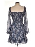 As U Wish 100% Polyester Paisley Blue Cocktail Dress Size L - photo 2