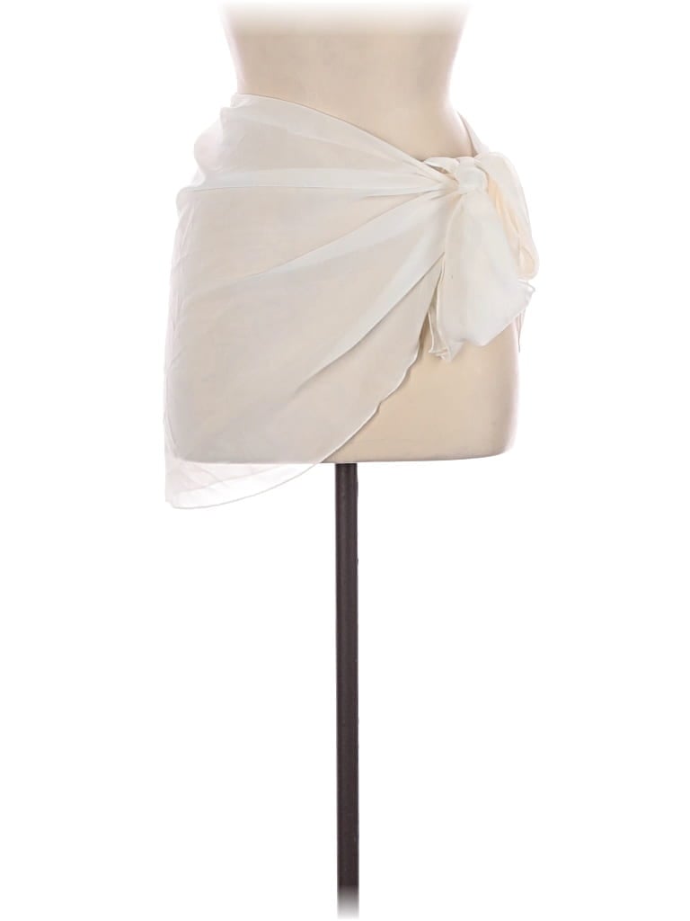 Pre-owned Assorted Brands Swimsuit Cover Up In White