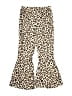 Unbranded 100% Polyester Animal Print Gold Casual Pants Size 7 - photo 1