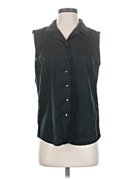 Eddie Bauer Sleeveless Button Down Shirt