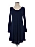 Unbranded Solid Blue Casual Dress Size S - photo 1