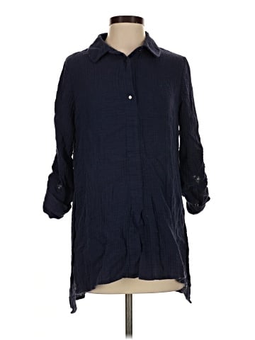 Soft Surroundings 3/4 Sleeve Button-Down Shirt (view 1)