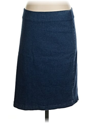 C.M.C by Color Me Cotton Denim Skirt (view 1)