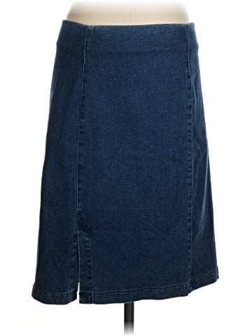 C.M.C by Color Me Cotton Denim Skirt (view 2)