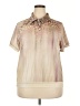 Unbranded Gold Short Sleeve Blouse Size 2X - photo 1