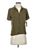 Vince Camuto 100% Polyester Green Short Sleeve Blouse Size XXS - photo 1