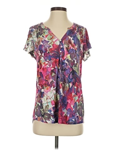 Liz Claiborne Short Sleeve Blouse (view 1)