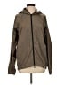 Theory 100% Polyester Solid Brown Windbreaker Size S - photo 1