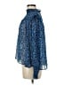 New Look 100% Polyester Blue Long Sleeve Blouse Size 8 - photo 5