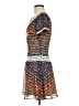 Bebe 100% Polyester Print Blue Casual Dress Size 0 - photo 5