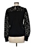Ann Taylor LOFT Black Long Sleeve Top Size M - photo 2