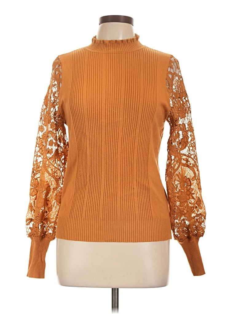Pre-owned Sioni Turtleneck Sweater In Orange